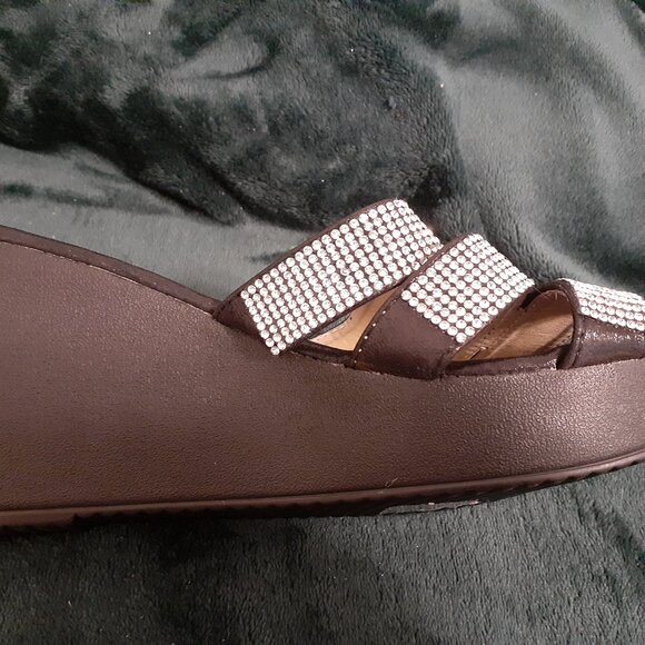 SPRING STEP PATRIZIA SPARKLE WEDGE HEEL SUNRAY NEW - Picture 13 of 15